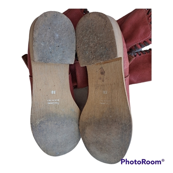 𝅺Vera Gomma women's booties leather Via Roma size EU 38 Made Italy - Picture 3 of 11